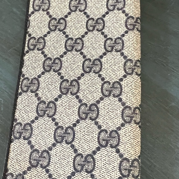 GUCCI vintage checkbook Cover. 1984 Two interior slots/sleeves. - Picture 3 of 6